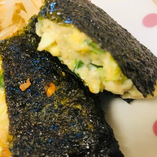 余った餃子の餡で磯部焼き